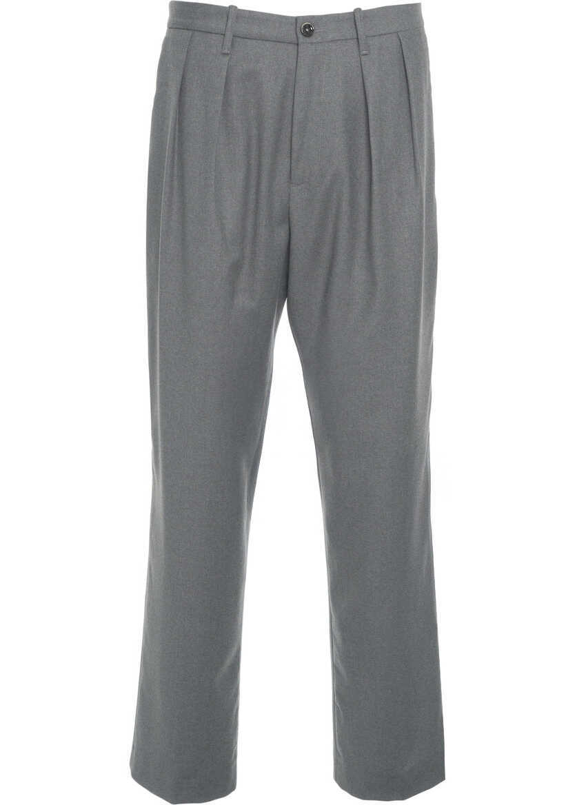 Pantaloni casual Nine in the morning Pleated trousers Kai Grey Barbati (BM 19033903) 2