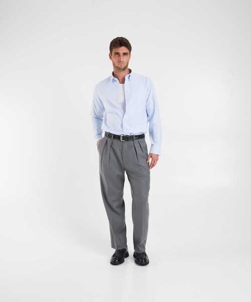 Pantaloni casual Nine in the morning Pleated trousers Kai Grey Barbati (BM 19033903) 3