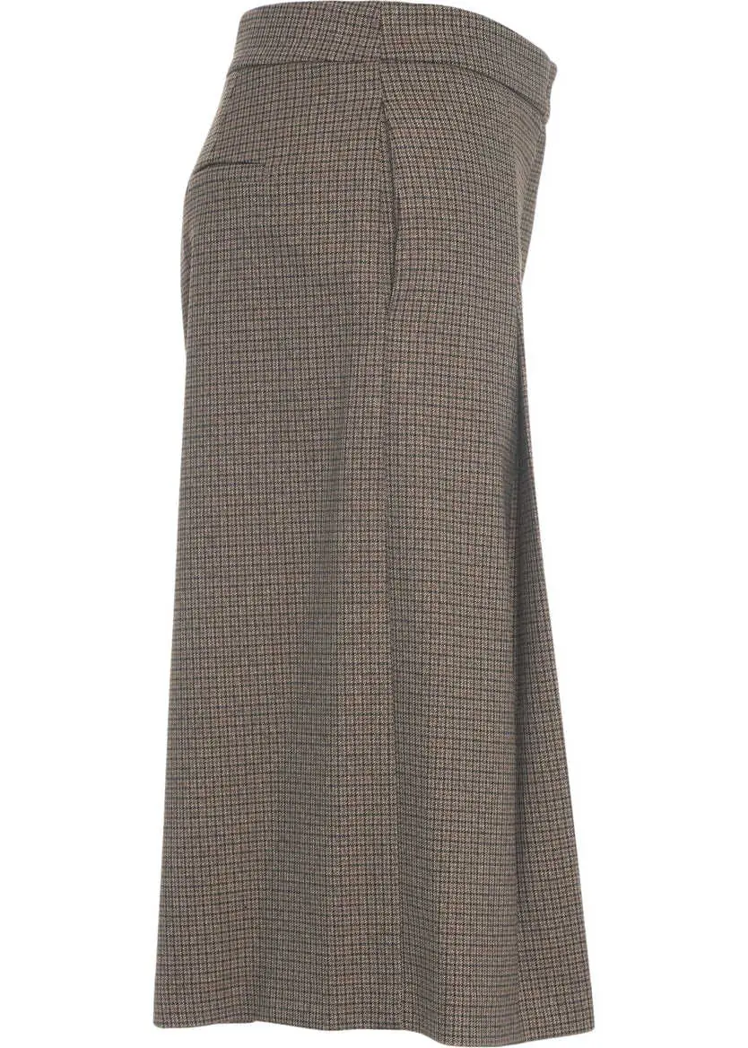 Pantaloni casual Kaos Pleated culottes Brown Femei (BM 19033909) 3