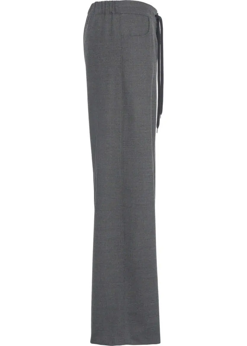 Pantaloni office Jucca Pants with drawstring Grey Femei (BM 19033918) 3