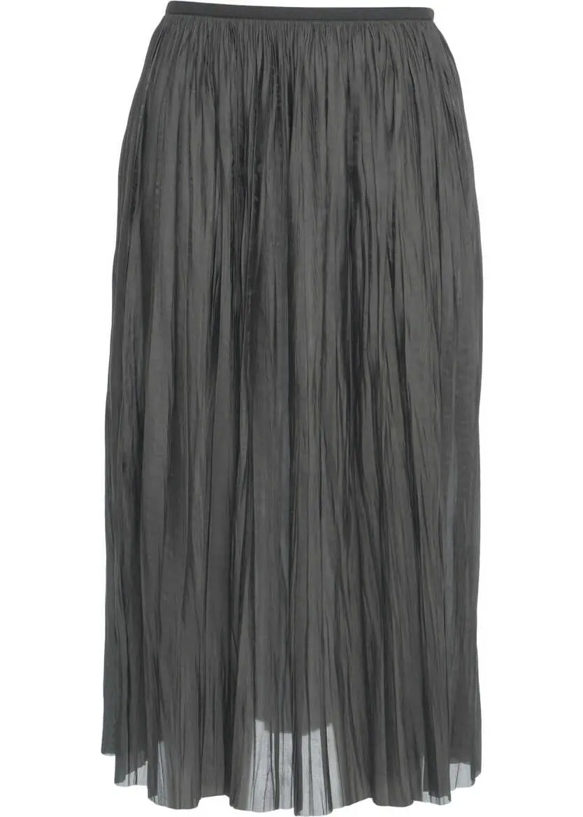 Fuste lungi Roberto Collina Midi pleated skirt Green Femei (BM 19033924) 2