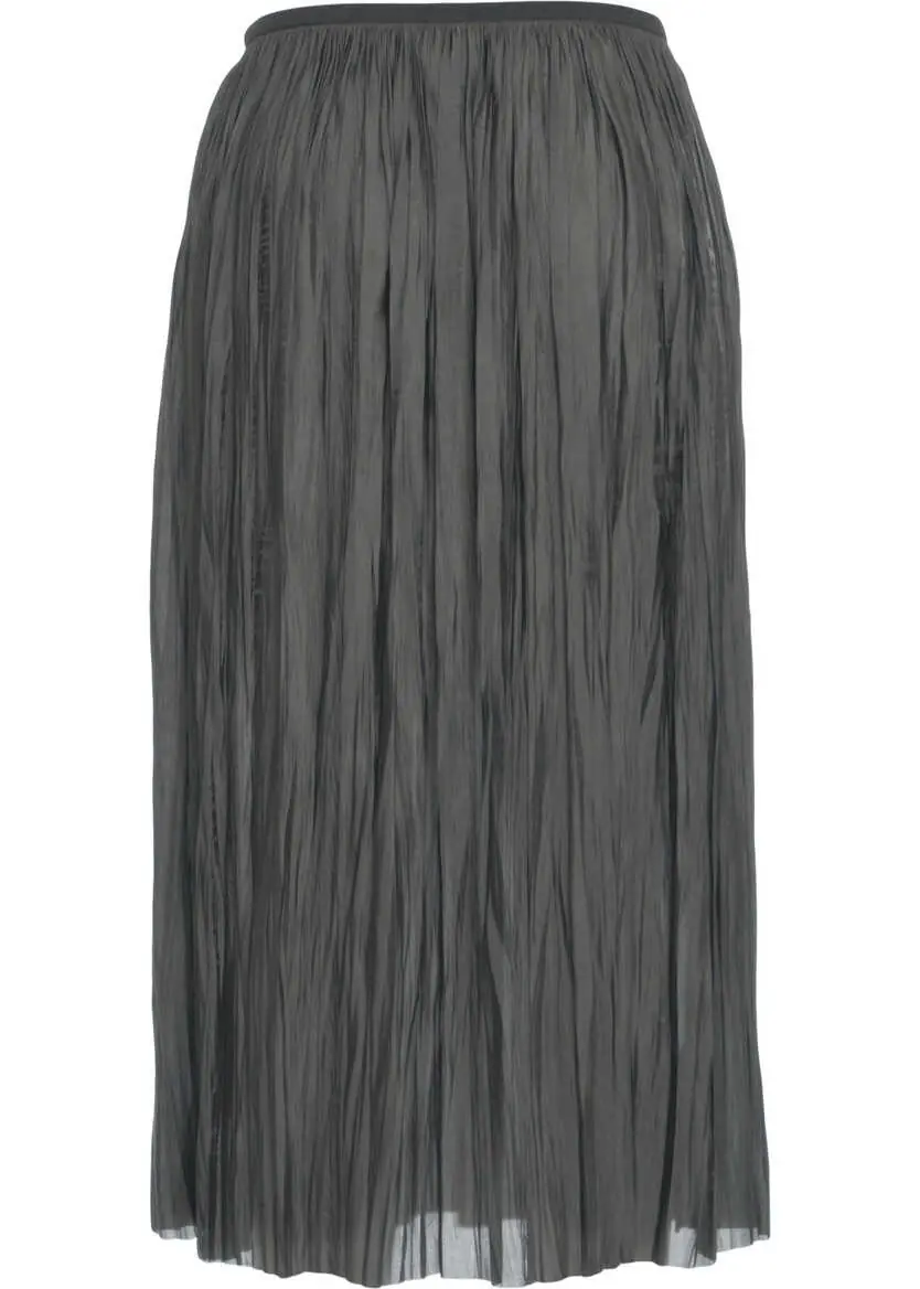 Fuste lungi Roberto Collina Midi pleated skirt Green Femei (BM 19033924) 4