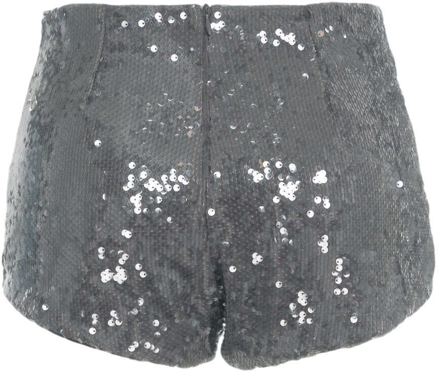 Pantaloni scurti Jucca Shorts with sequins Grey Femei (BM 19033936) 4