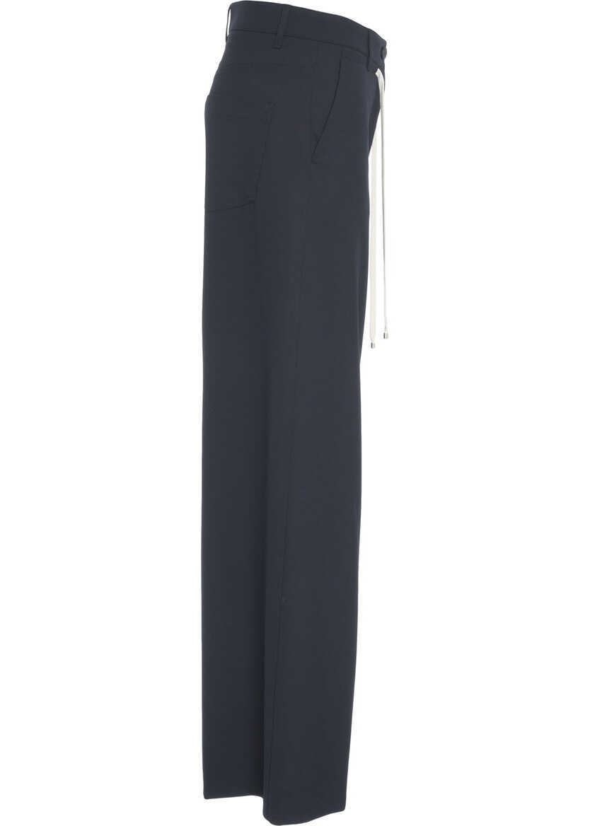 Pantaloni office Cambio Wide leg pants Adrienne Blue Femei (BM 19033954) 3