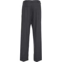 Pantaloni office Dama - Pantaloni office Jucca Palazzo trousers with pinstripes Black Femei (BM 19033963) - B-mall.ro