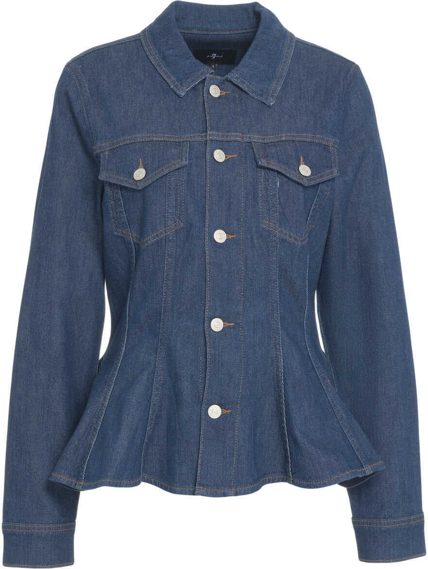 Tricouri 7 For All Mankind Denim jacket Halona Blue Femei (BM 19033969) 2