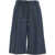 Jucca Bermuda shorts with pinstripes Blue