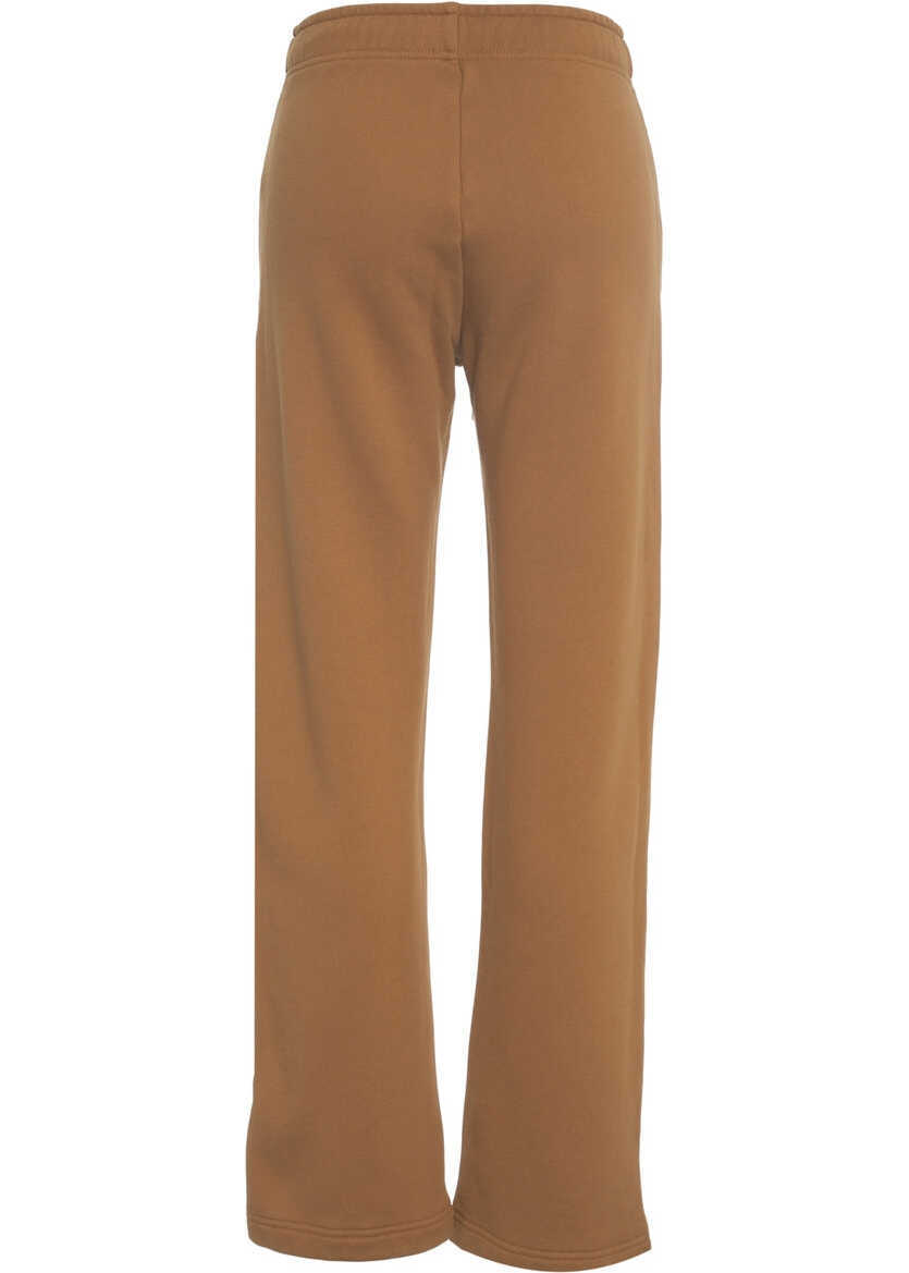 Pantaloni de trening AUTRY Joggers with logo embroidery Brown Femei (BM 19033993) 4