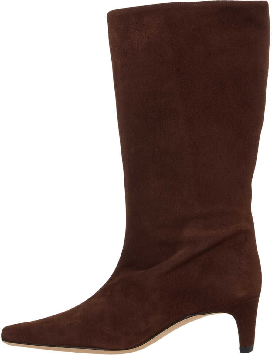 Cizme de iarna STAUD Suede boots Wally Brown Femei (BM 19034008) 4