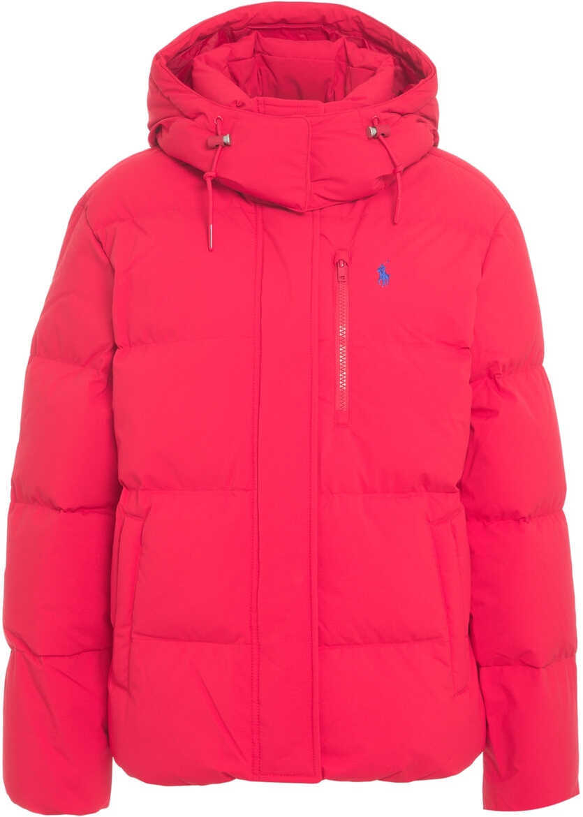 Geci de iarna Ralph Lauren Down jacket with logo embroidery Red Femei (BM 19034017) 2