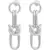 FEDERICA TOSI Earrings 'Cecile' Silver