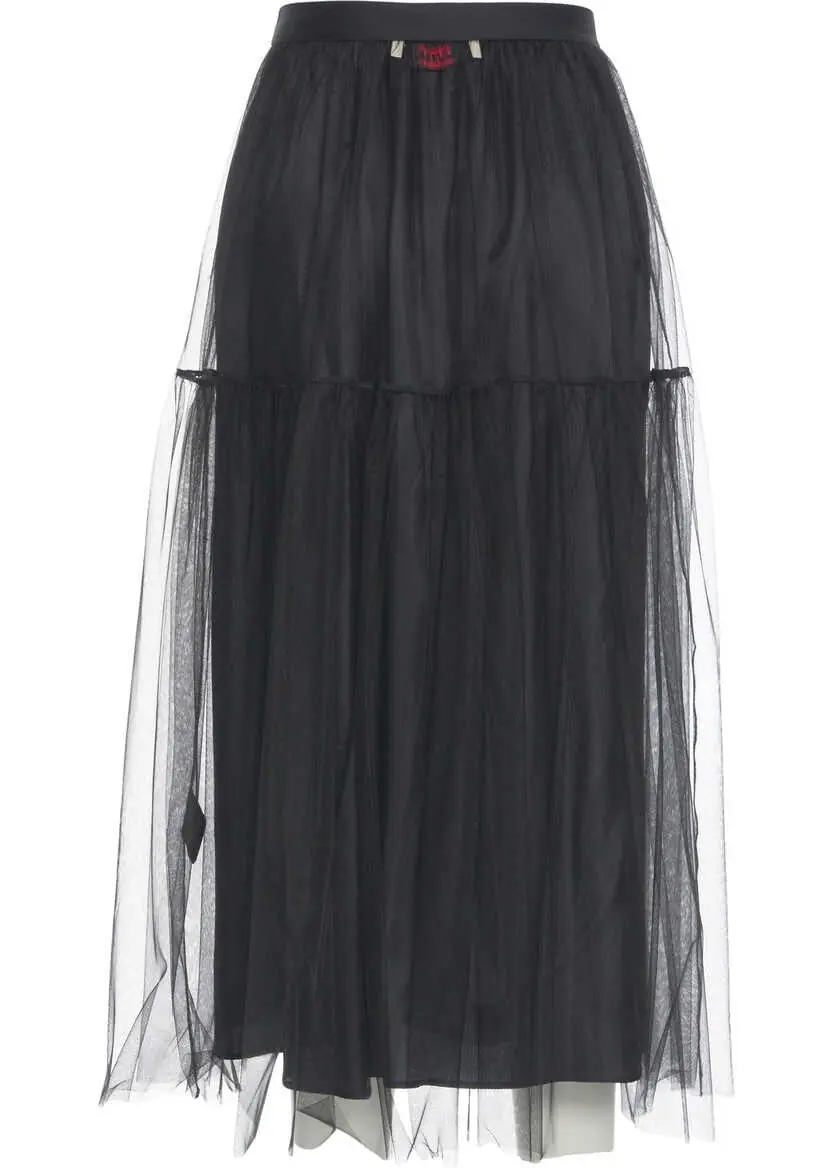 Fuste lungi Jucca Tulle maxi skirt Black Femei (BM 19034065) 5