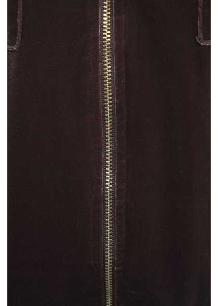 Bluze de trening LIU JO SPORT Velvet hoodie Brown Femei (BM 19034068) 5