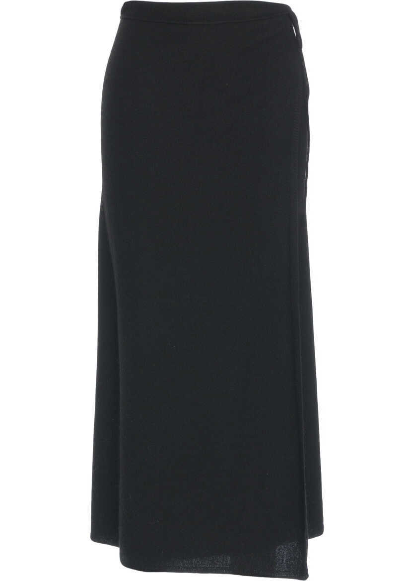 Fuste lungi CRUSH Midi skirt Riviera Black Femei (BM 19034086) 2