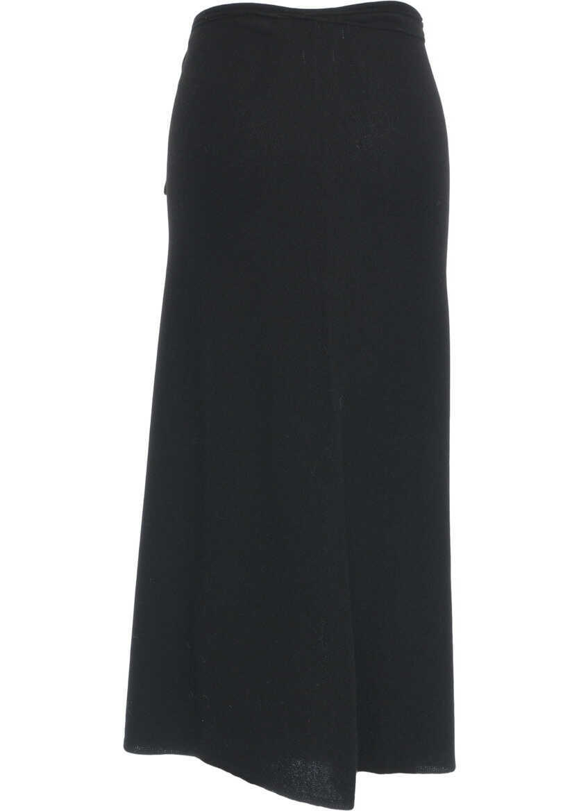 Fuste lungi CRUSH Midi skirt Riviera Black Femei (BM 19034086) 4