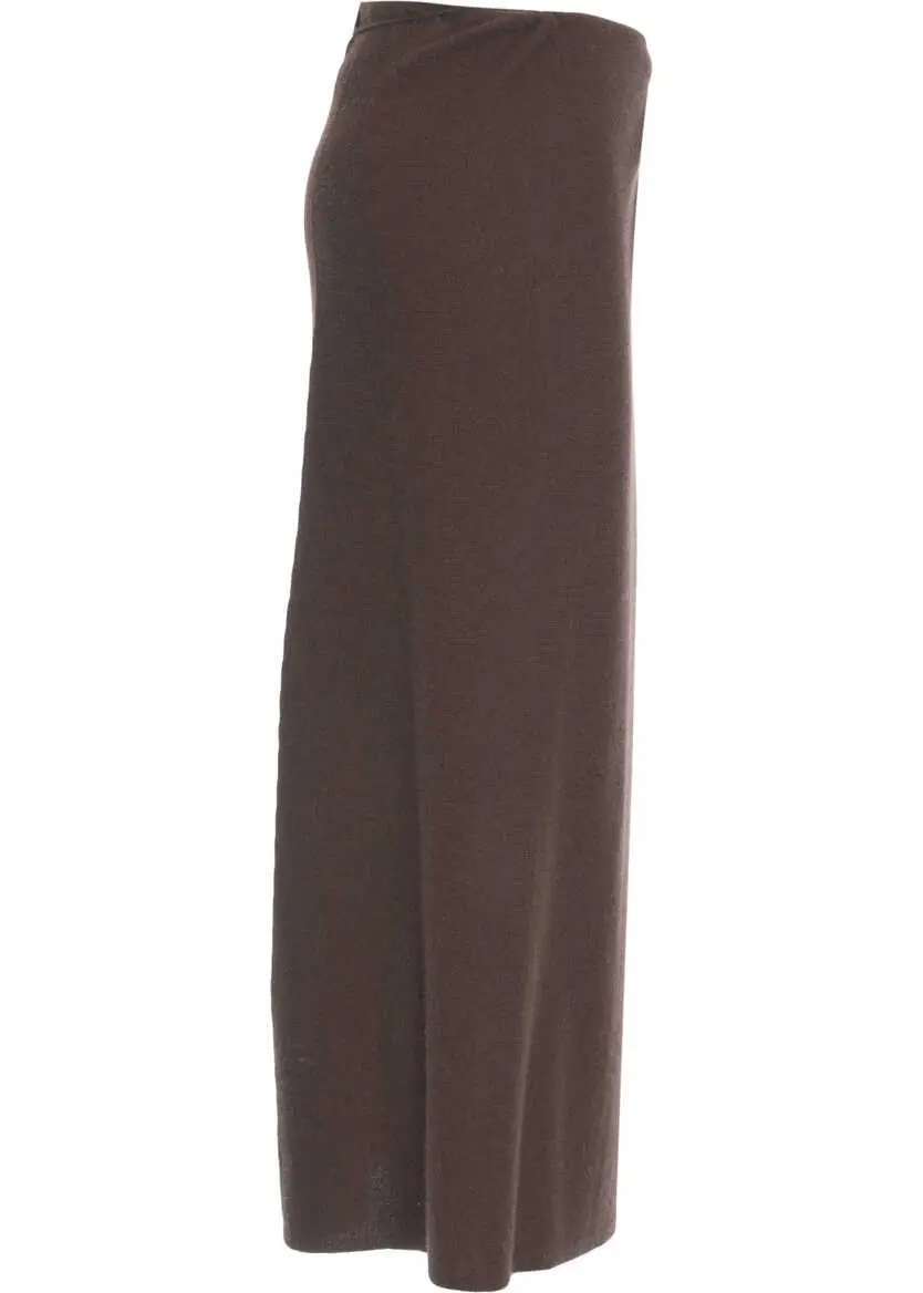 Fuste lungi CRUSH Midi skirt Riviera Brown Femei (BM 19034086) 3