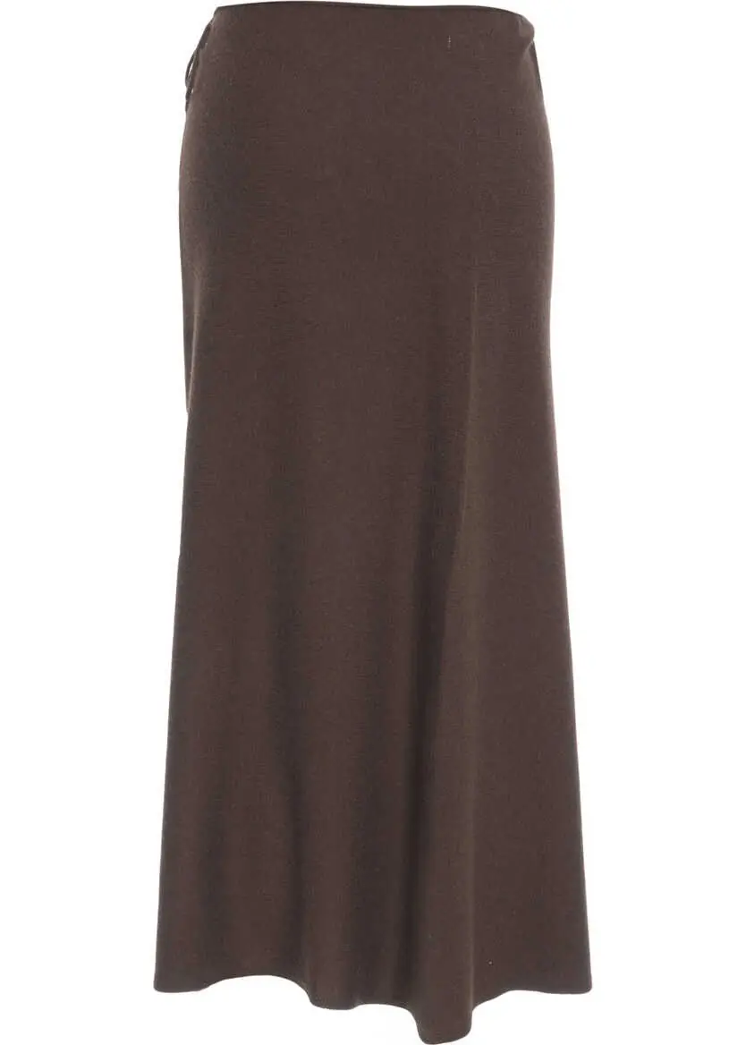 Fuste lungi CRUSH Midi skirt Riviera Brown Femei (BM 19034086) 4