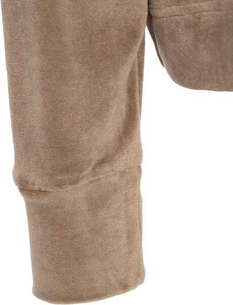 Bluze de trening Majestic Filatures Velvet hoodie with zipper Brown Femei (BM 19034113) 4