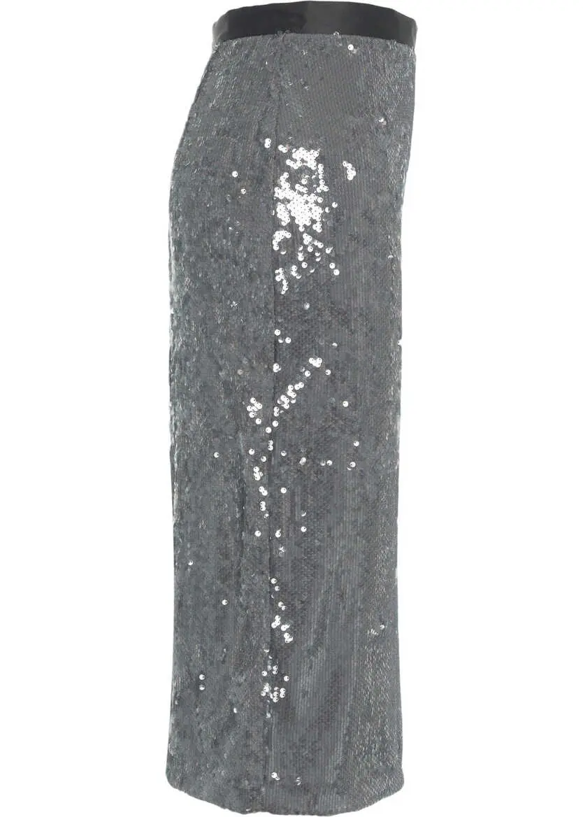 Fuste lungi Jucca Midi skirt with sequins Grey Femei (BM 19034125) 3