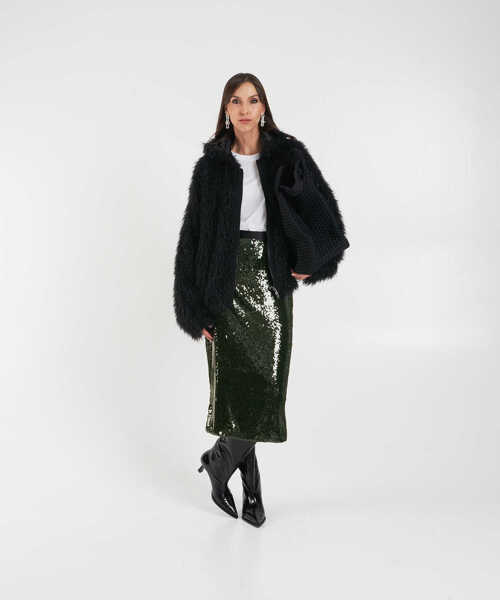 Fuste lungi Jucca Midi skirt with sequins Green Femei (BM 19034125) 3