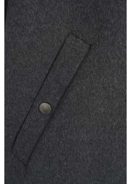 Bomber jacket Semicouture Wool bomber jacket Grey Femei (BM 19034158) 5