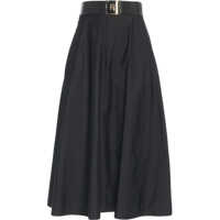 Fuste lungi Midi skirt with belt Femei