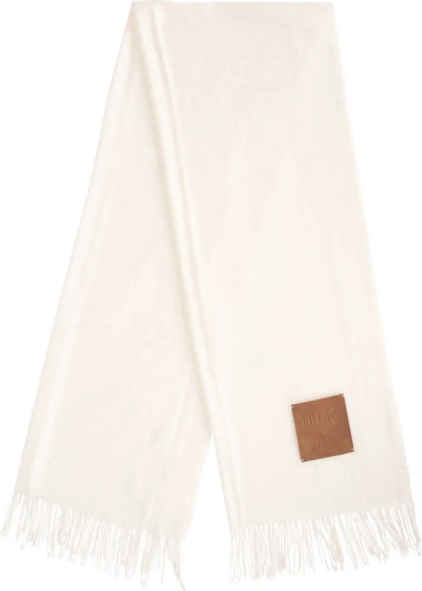 Esarfe Liu Jo Scarf with fringe details White Femei (BM 19034179) 2