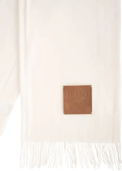 Esarfe Liu Jo Scarf with fringe details White Femei (BM 19034179) 3