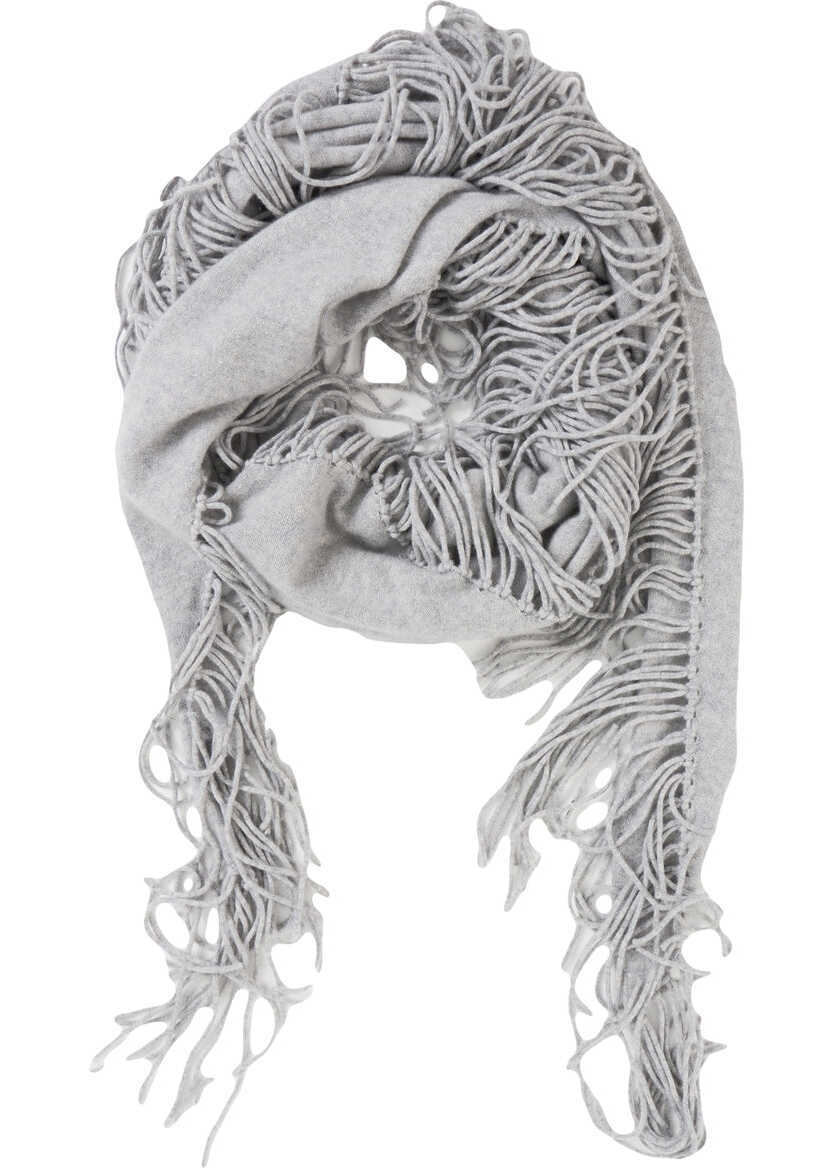 Esarfe MVM Scarf with fringe details Grey Femei (BM 19034182) 1