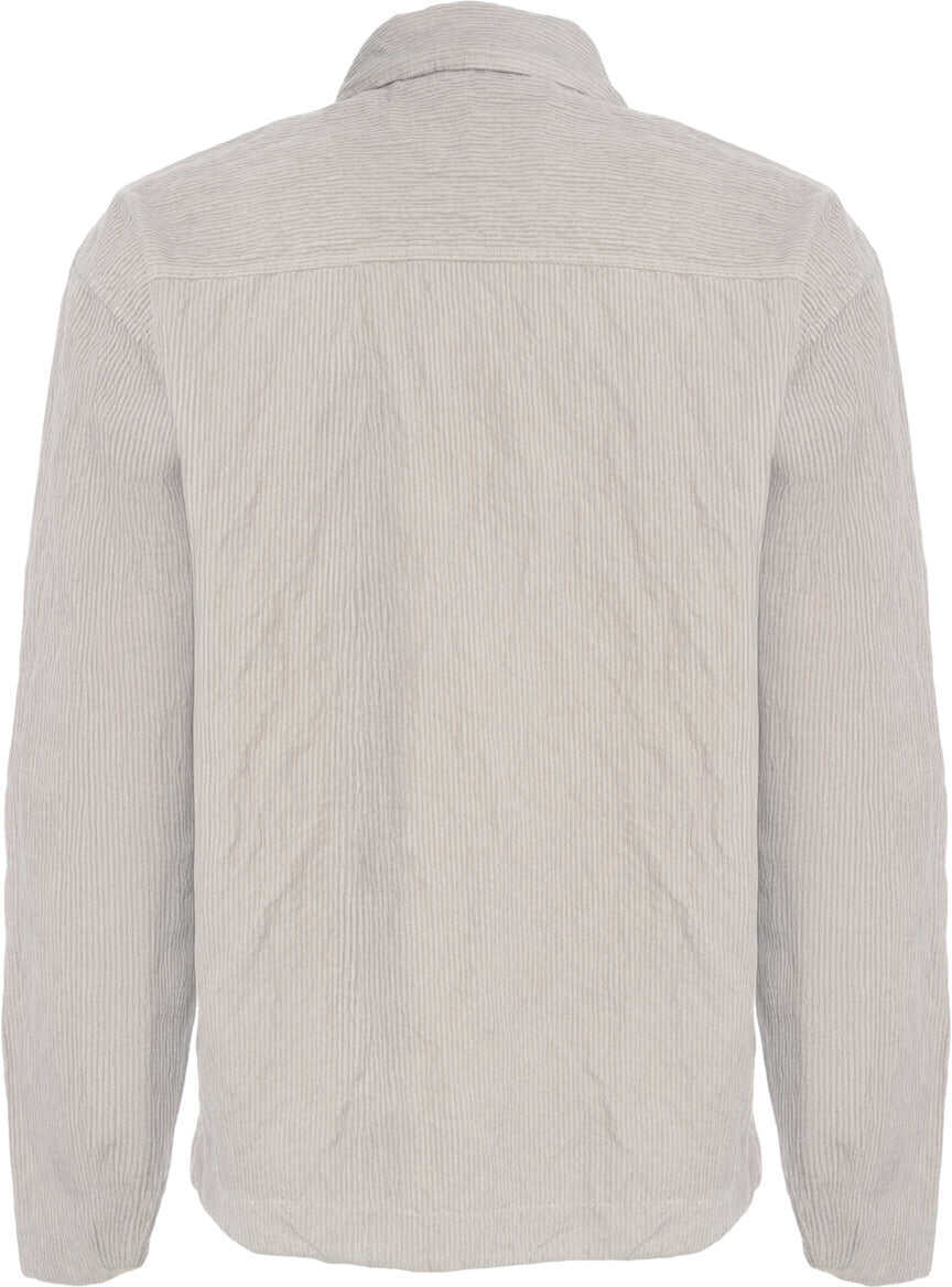Jachete Stone Island Wrinkled corduroy overshirt Grey Barbati (BM 19034185) 4