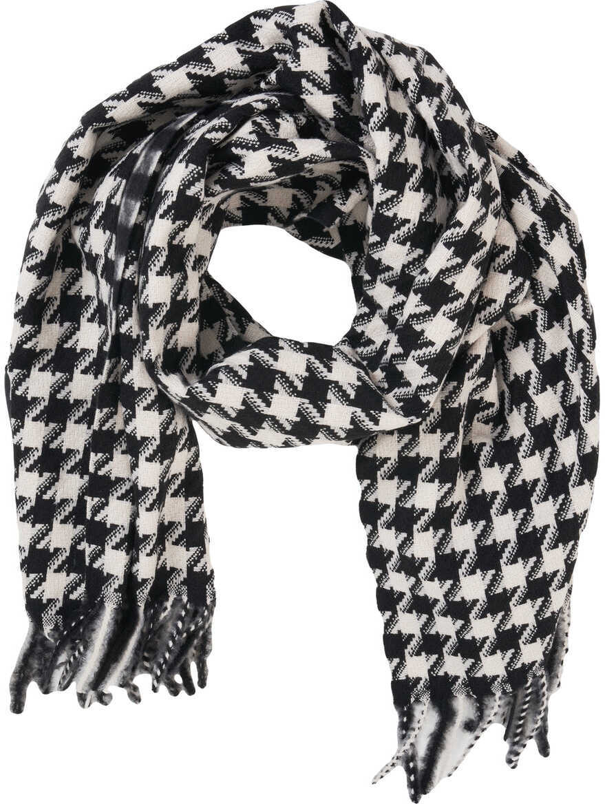 Esarfe Liu Jo Scarf with houndstooth pattern Black Femei (BM 19034191) 2