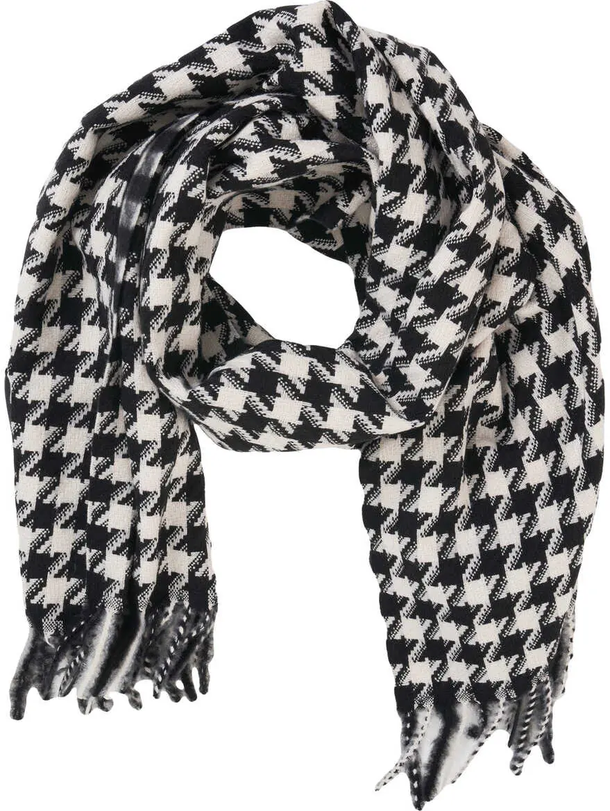 Esarfe Liu Jo Scarf with houndstooth pattern Black Femei (BM 19034191) 1