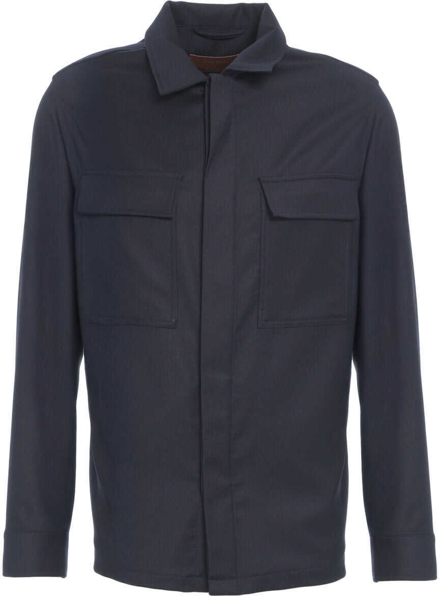 Jachete Cruna Overshirt Bruges Blue Barbati (BM 19034218) 2