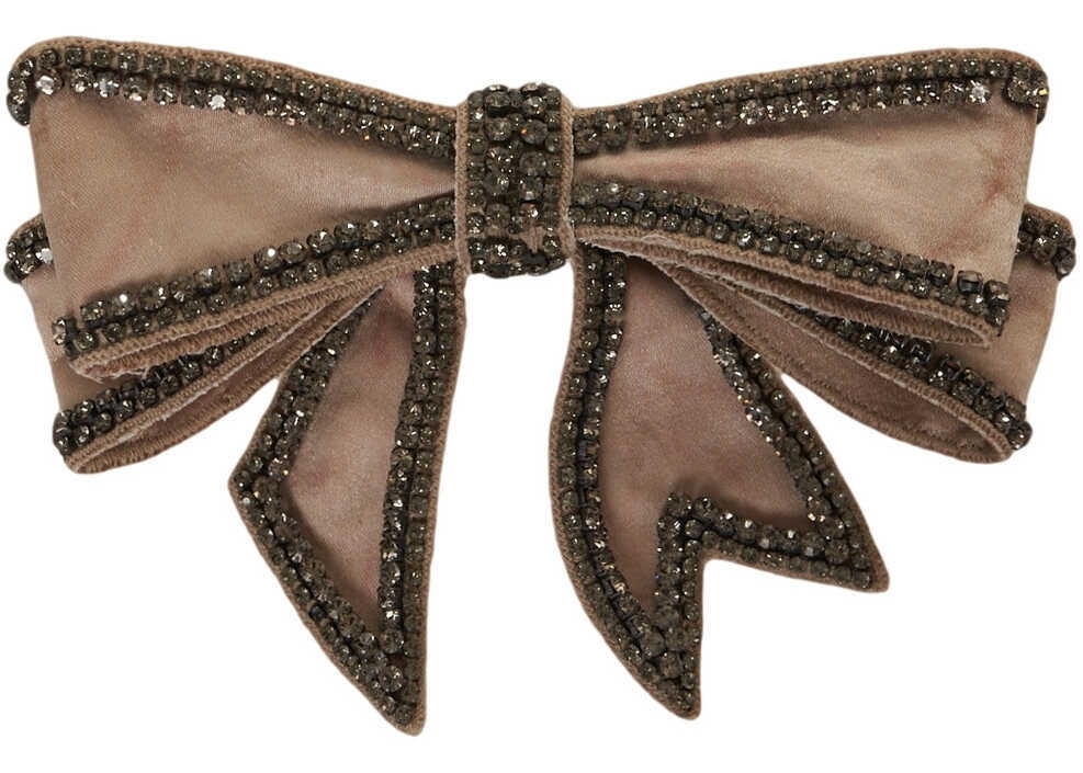 Accesorii MVM Bow with rhinestones Brown Femei (BM 19034221) 1
