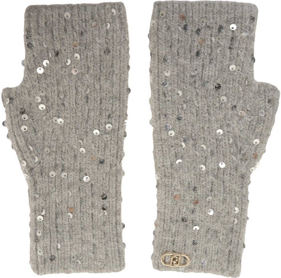 Manusi Liu Jo Gloves with sequins Grey Femei (BM 19034233) 1