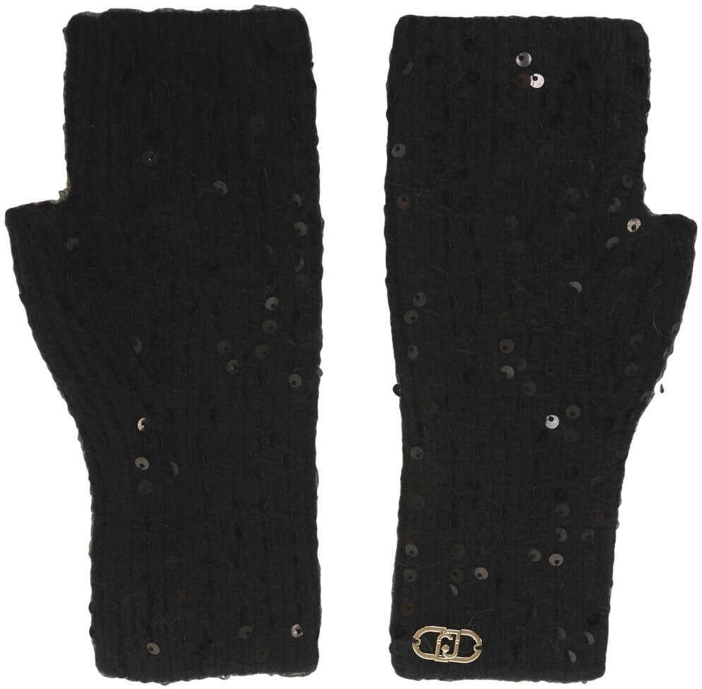 Manusi Liu Jo Gloves with sequins Black Femei (BM 19034233) 1