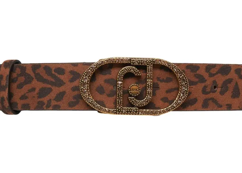 Curele Liu Jo Belt with animal print Brown Femei (BM 19034236) 3