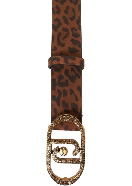 Curele Liu Jo Belt with animal print Brown Femei (BM 19034236) 4