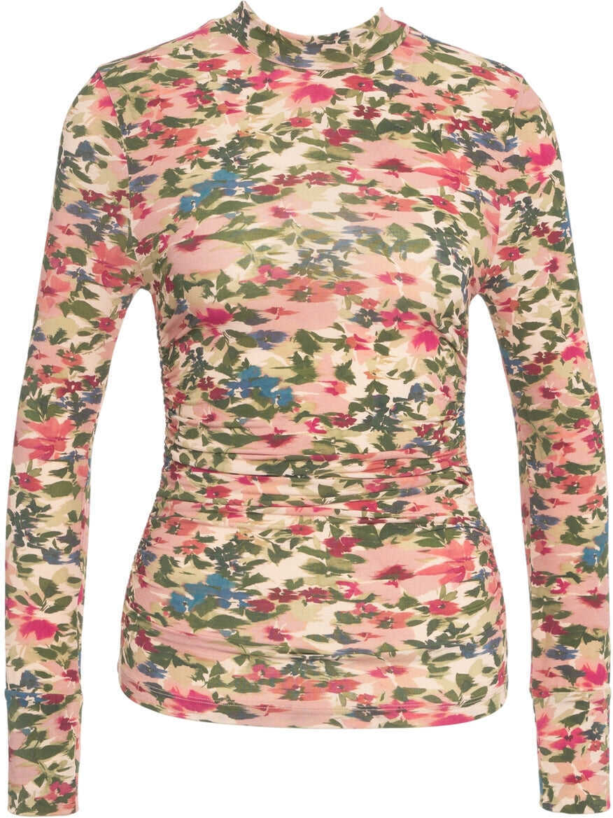 Tricouri Farmrio T-shirt with floral print Pink Femei (BM 19034242) 2