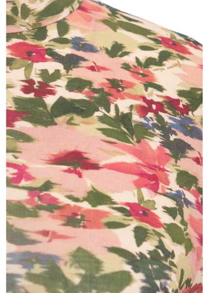 Tricouri Farmrio T-shirt with floral print Pink Femei (BM 19034242) 4