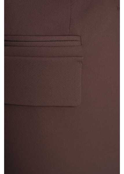 Sacouri Elisabetta Franchi Single-breasted blazer Brown Femei (BM 19034251) 5