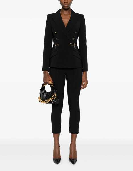Sacouri Elisabetta Franchi Double-breasted blazer Black Femei (BM 19034263) 2