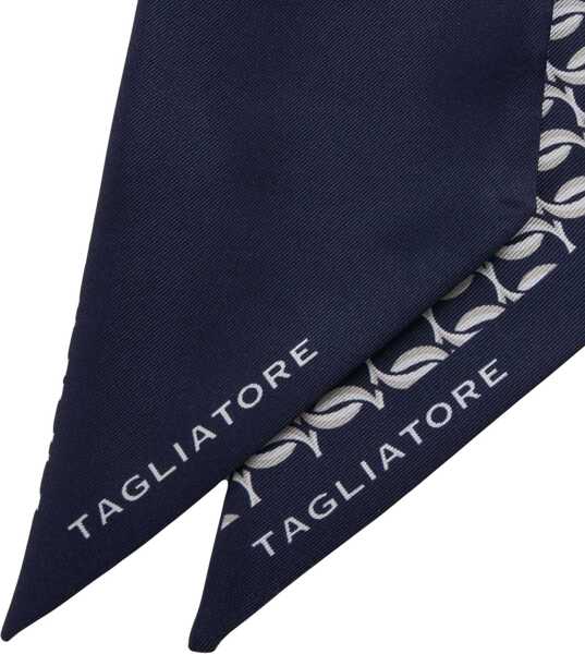 Esarfe Tagliatore Silk foulard Blue Barbati (BM 19034266) 5