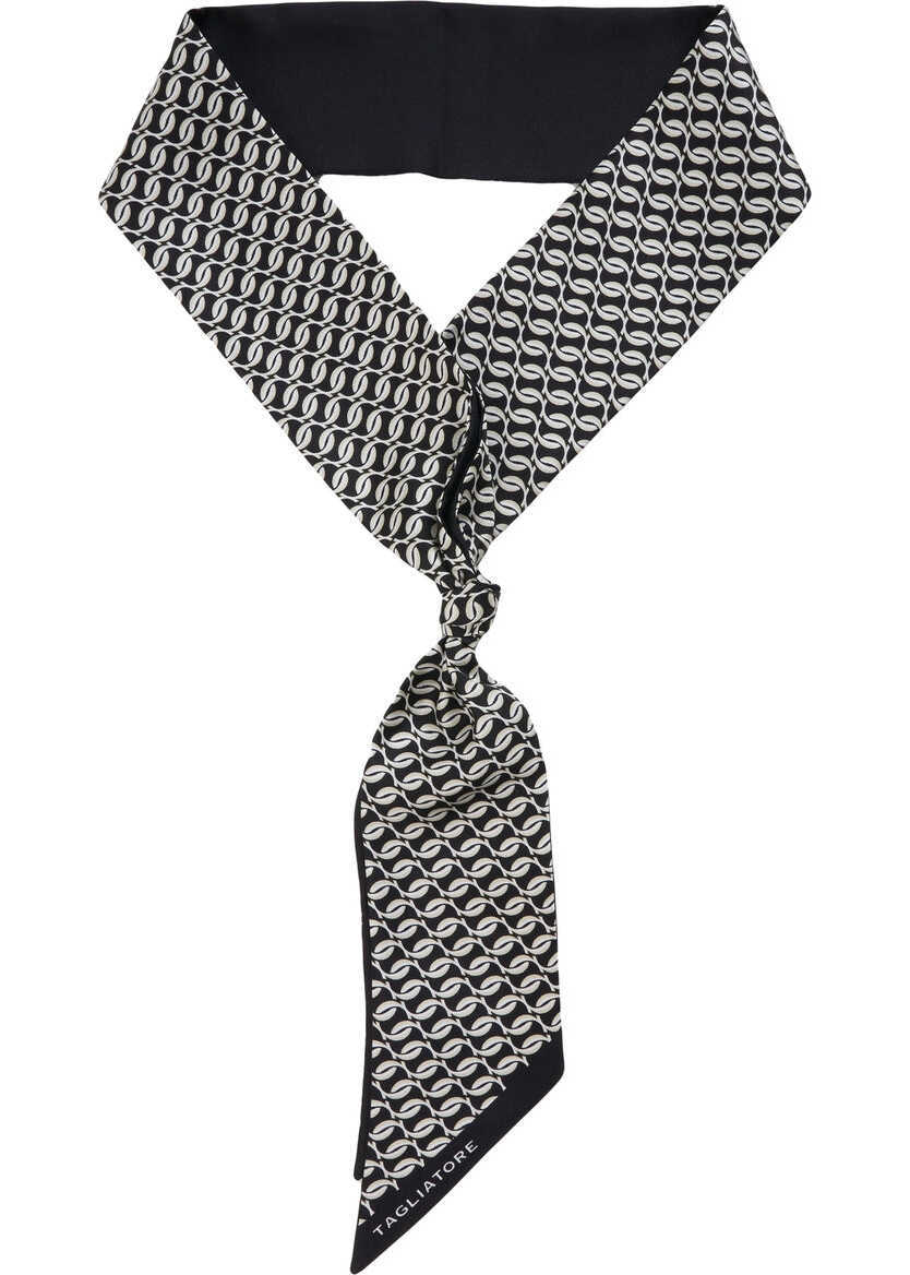 Esarfe Tagliatore Silk foulard Black Barbati (BM 19034266) 2