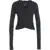 Thom / Krom Draped long-sleeved shirt Black