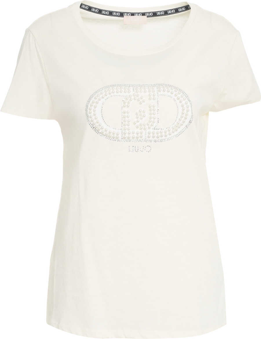 Tricouri LIU JO SPORT T-shirt with rhinestones White Femei (BM 19034296) 2