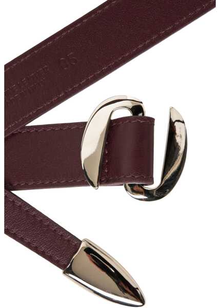 Curele Orciani Smooth leather belt Red Femei (BM 19034305) 3