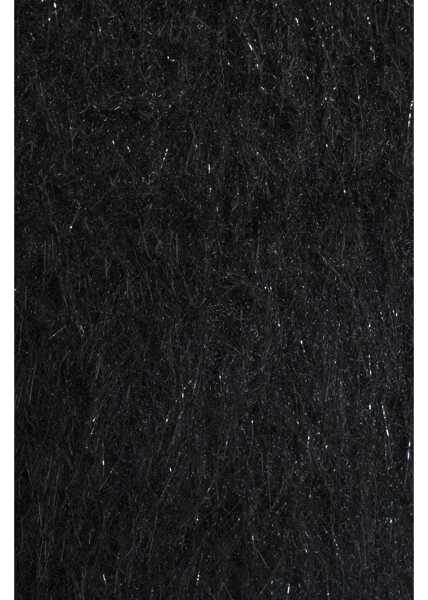 Rochii scurte Jucca Dress with fringes Black Femei (BM 19034317) 5