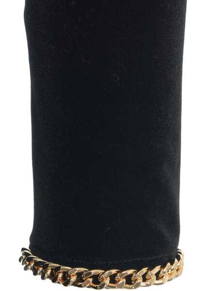 Rochii lungi Elisabetta Franchi Dress with transparent details Black Femei (BM 19034320) 4