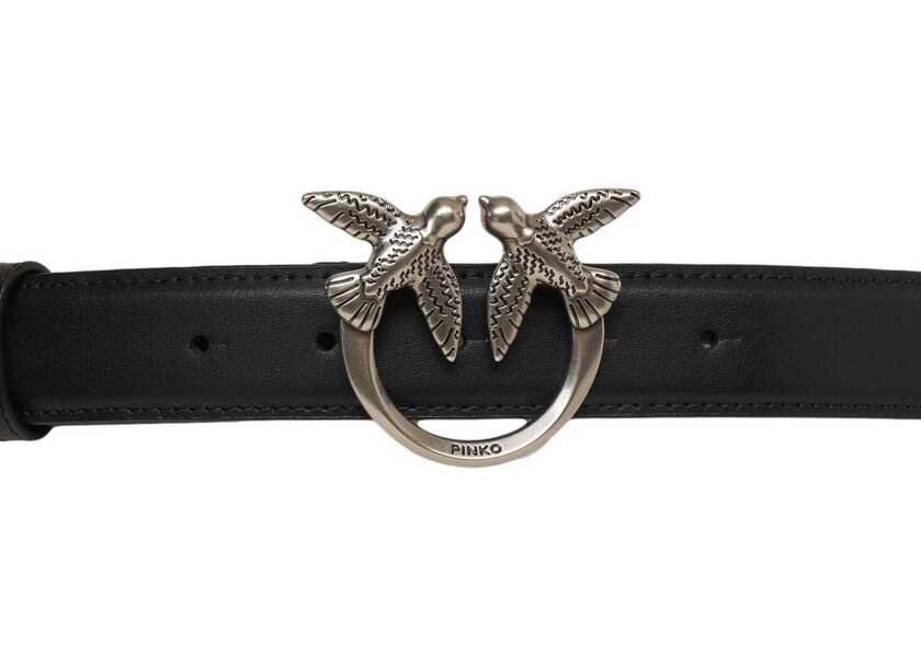 Curele Pinko Belt made of leather with logo application Black Femei (BM 19034329) 3